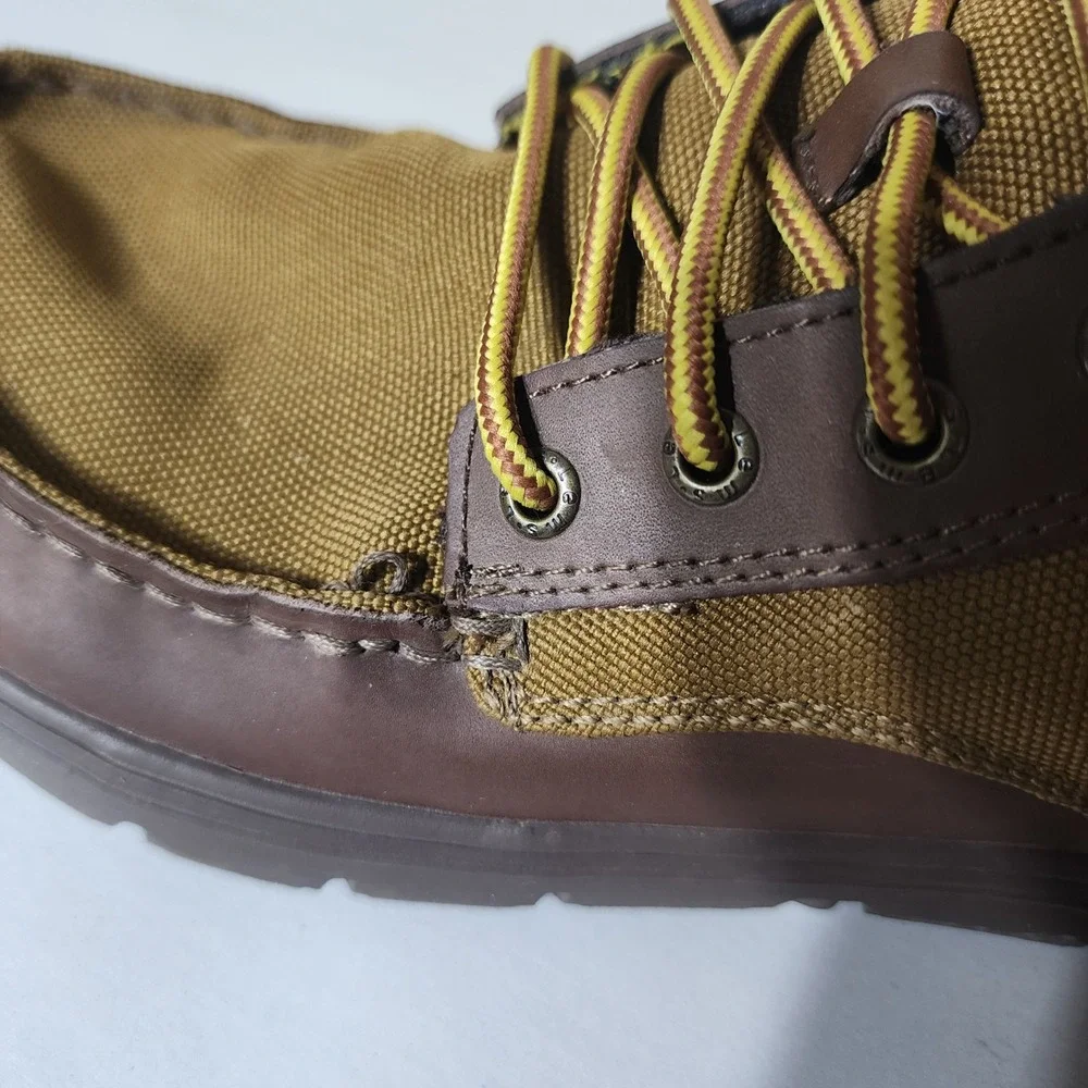 Lems Boulder Boot Buckeye Brown Nylon Leather Minimalist Barefoot Mens 43 US 10